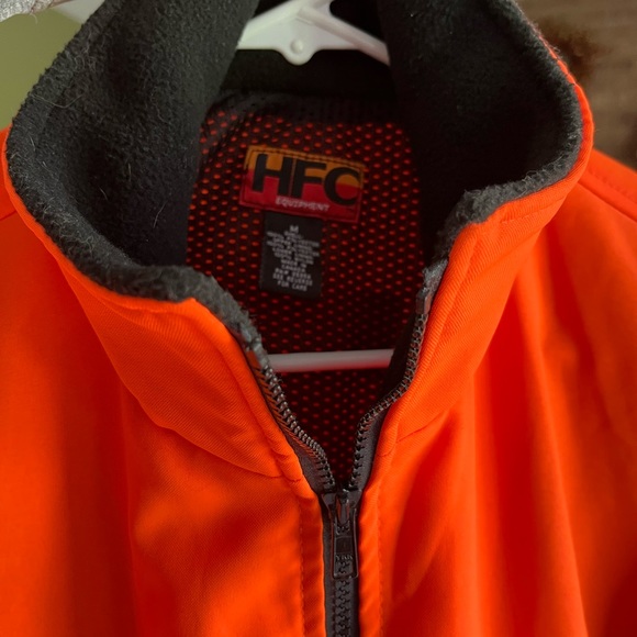 Men’s orange hunting fishing construction jacket size Medium by HFC Equipment - Picture 3 of 4